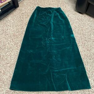 Vintage 70s velvet ankle length skirt